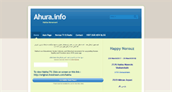 Desktop Screenshot of ahura.info